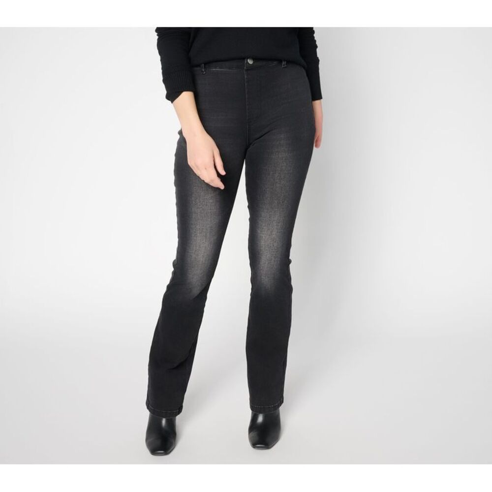 Lysse New York Women's Pants Sz S Estelle Everyday Flare Denim Black A714915